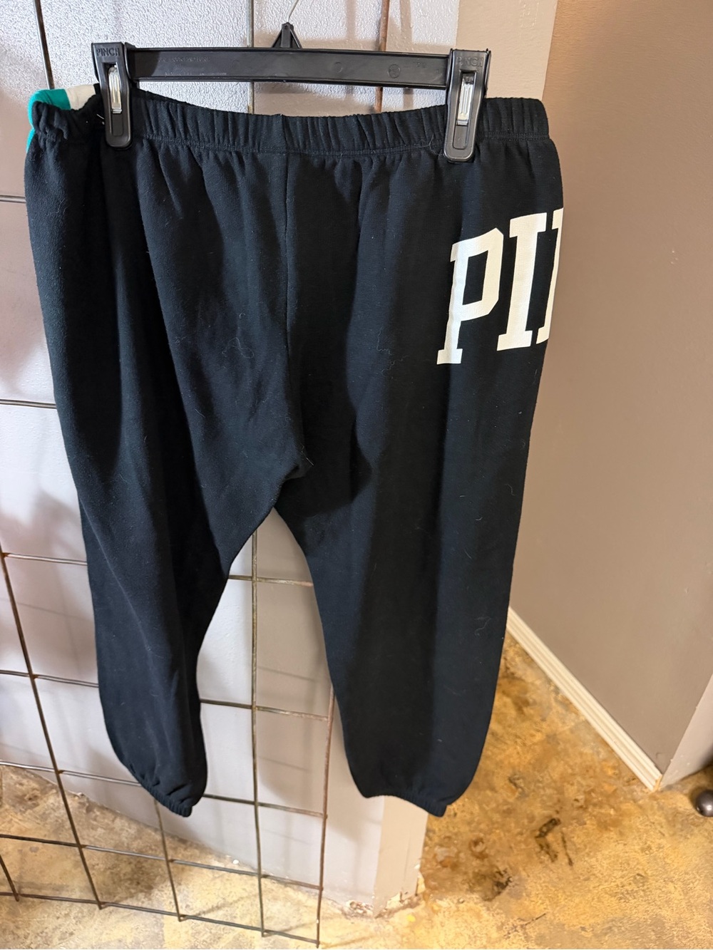 PINK Teal & White Raglan Long Sleeve Top & Sweats - Picture 3 of 3